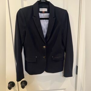 Calvin Klein 6P lined blazer.